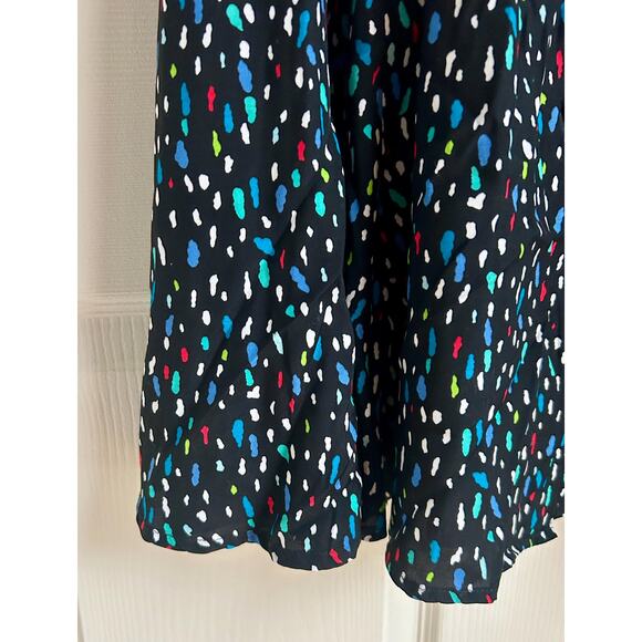 Vintage 100% Rayon Skirt with Confetti Pattern Size M/L| 80's 90's Style - Picture 3 of 8